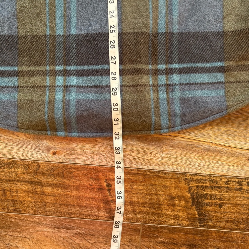 Vissla Shirt Mens XXL Blue Striped ECO ZY Polar Fleece Flannel Button Up - Picture 7 of 8